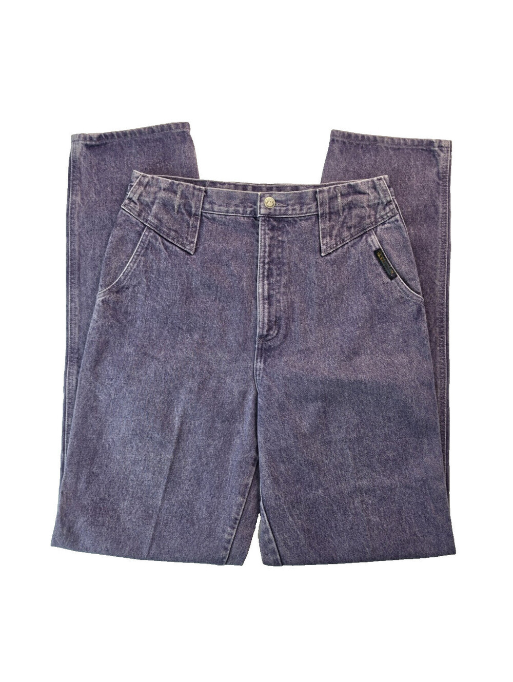 Rocky Mountain Contemporary Purple Denim Bareback Mom Jeans Womens 13/14 32x36
